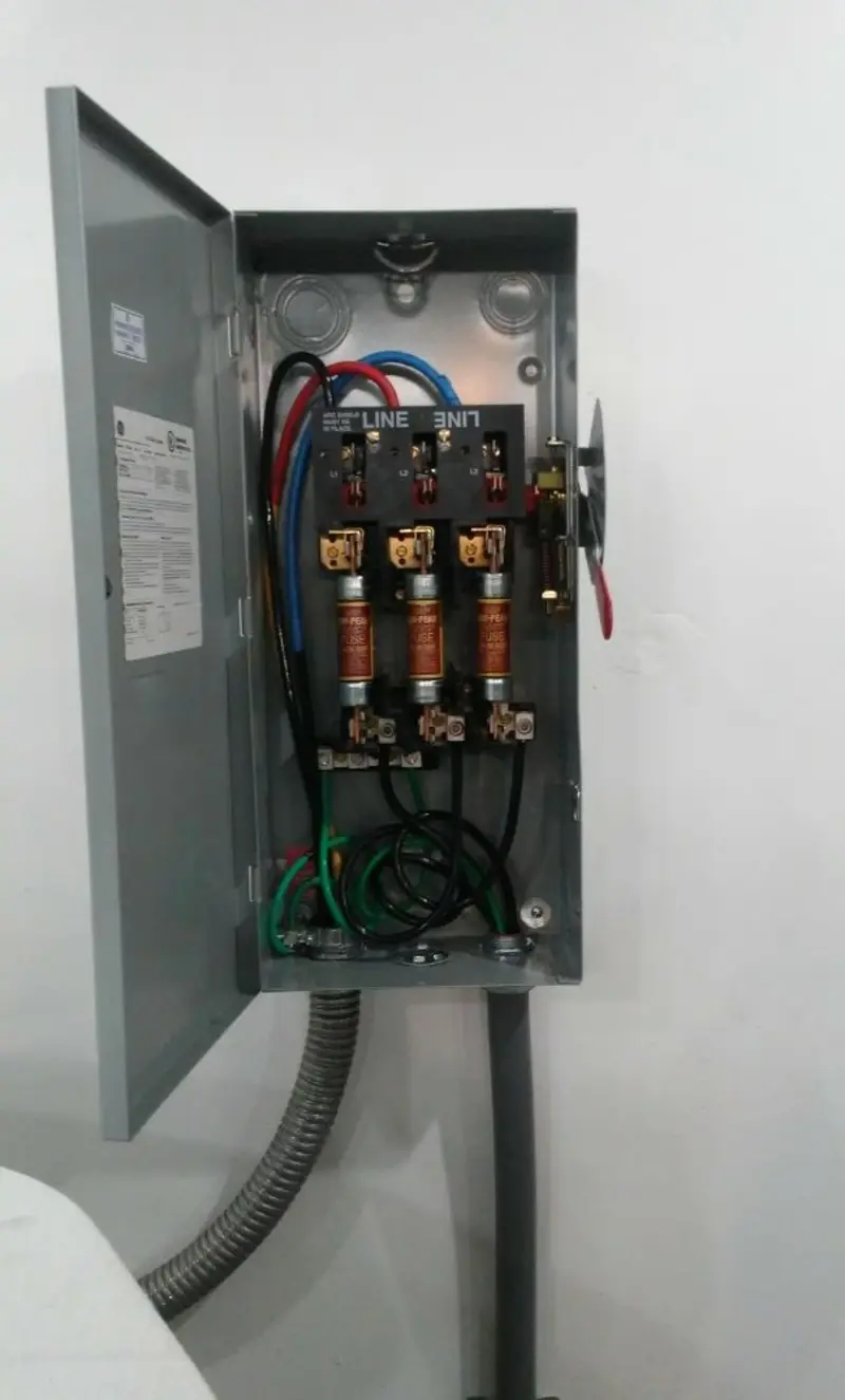 Three-phase disconnect switch installed for Electrical Wiring & Rewiring in Palmdale